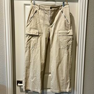 Universal Thread Cream Corduroy Cargo Jeans